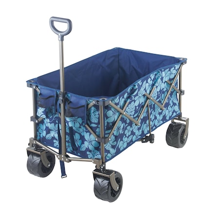 Snow Joe Bliss Hammocks Collapsible Garden CartBeach Wagon w Storage Bag BHW-100-BF